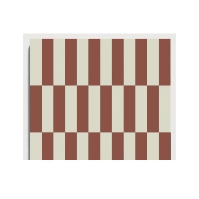 D06 Red Earth Vertical Weave CLEM recycled mineral tile detail image