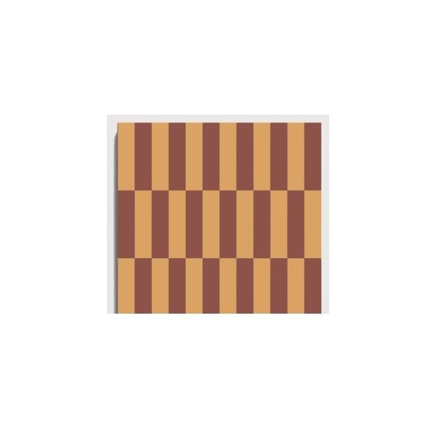 D11 Ochre Plum Vertical Weave pattern by CLEM Stone Tiles