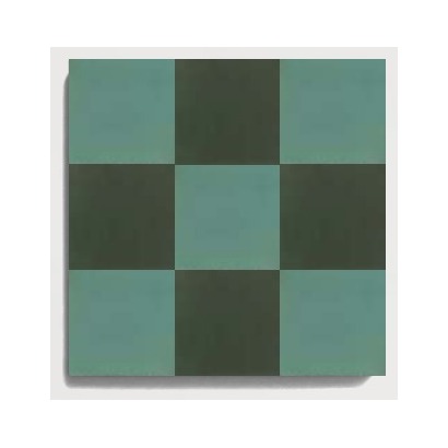 D13 Sage Forest Checker CLEM recycled mineral tile detail image