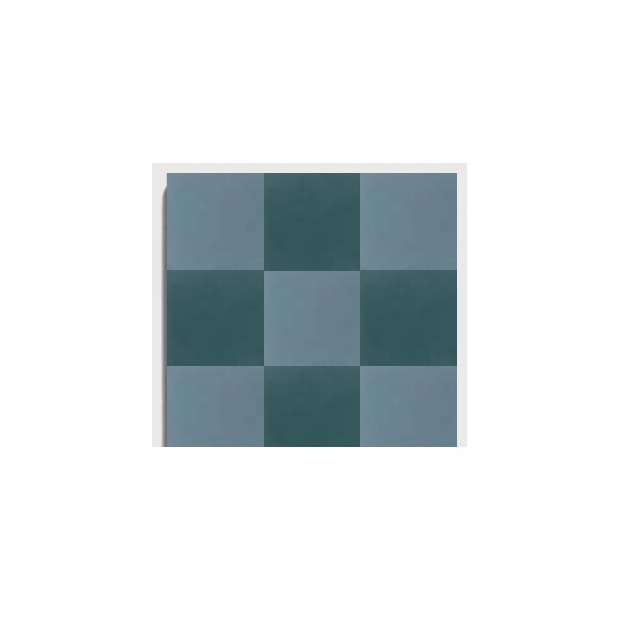 D15 Dusty Blue Checker pattern by CLEM Stone Tiles