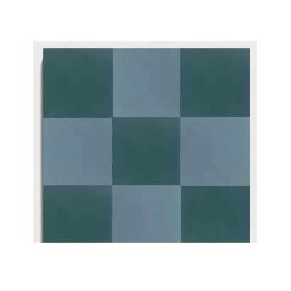D16 Teal Blue Checker CLEM recycled mineral tile detail image