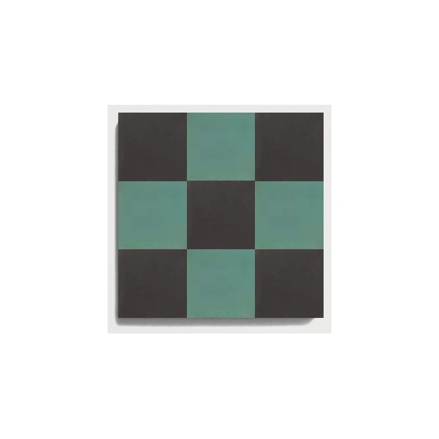 D19 Dark Teal Checker pattern by CLEM Stone Tiles