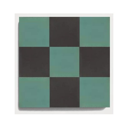 D20 Sage Dark Checker CLEM recycled mineral tile detail image