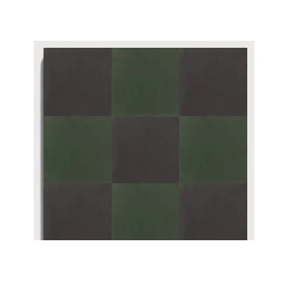 D21 Black Green Checker CLEM recycled mineral tile detail image