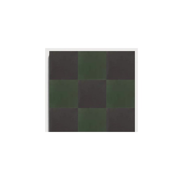 D21 Black Green Checker pattern by CLEM Stone Tiles