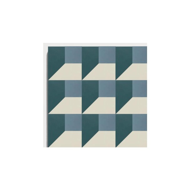 D26 Cool Geometric Cube pattern by CLEM Stone Tiles