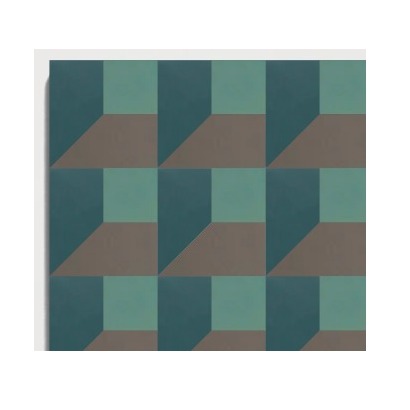 D28 Mineral Geometric Cube CLEM recycled mineral tile detail image
