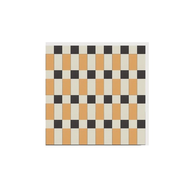 D29 Ochre Woven Grid pattern by CLEM Stone Tiles
