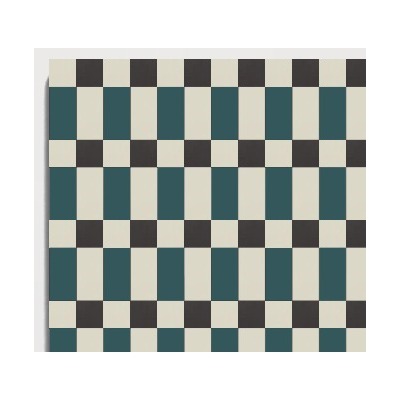 D32 Teal Woven Grid CLEM recycled mineral tile detail image