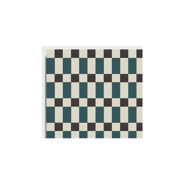 D32 Teal Woven Grid pattern by CLEM Stone Tiles