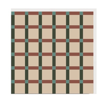 D33 Ivory Terracotta Lattice CLEM recycled mineral tile detail image