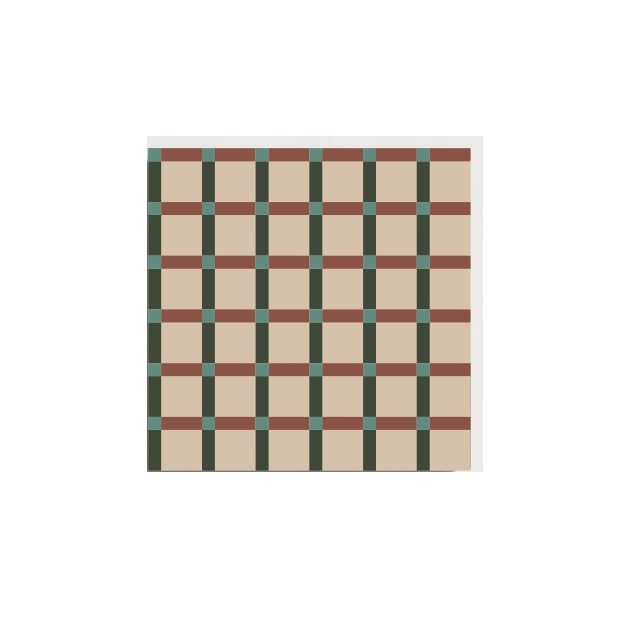 D33 Ivory Terracotta Lattice pattern by CLEM Stone Tiles