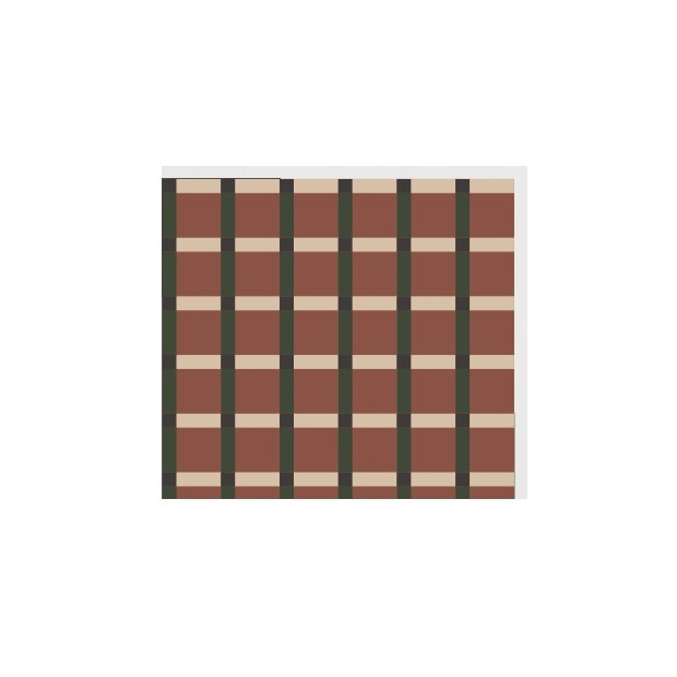 D35 Earth Red Lattice pattern by CLEM Stone Tiles