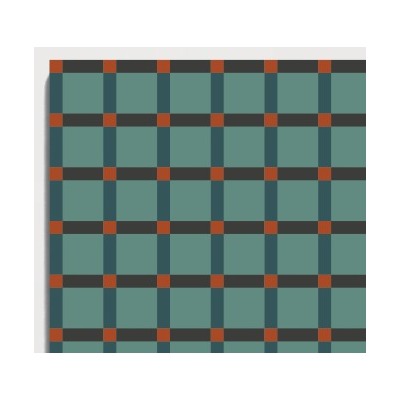 D36 Teal Terracotta Lattice CLEM recycled mineral tile detail image
