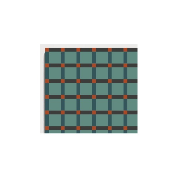 D36 Teal Terracotta Lattice pattern by CLEM Stone Tiles