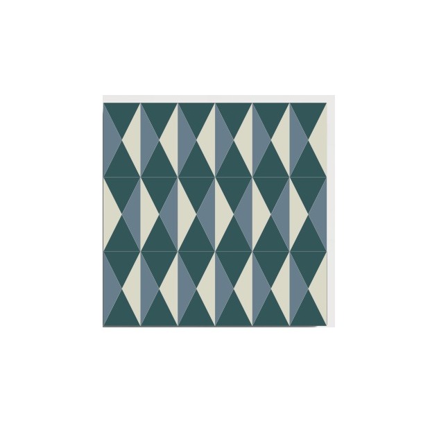 D37 Blue Diamond pattern by CLEM Stone Tiles