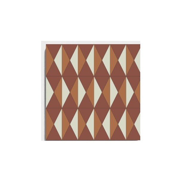 D38 Terracotta Diamond pattern by CLEM Stone Tiles