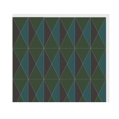 D39 Dark Teal Diamond CLEM recycled mineral tile detail image