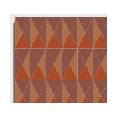 D40 Orange Red Diamond CLEM recycled mineral tile detail image