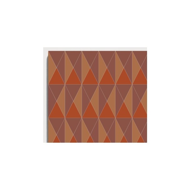 D40 Orange Red Diamond pattern by CLEM Stone Tiles