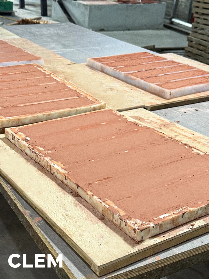 Coloring stage1 from Brick coloring and display of semi-finished products by CLEM Stone Tiles