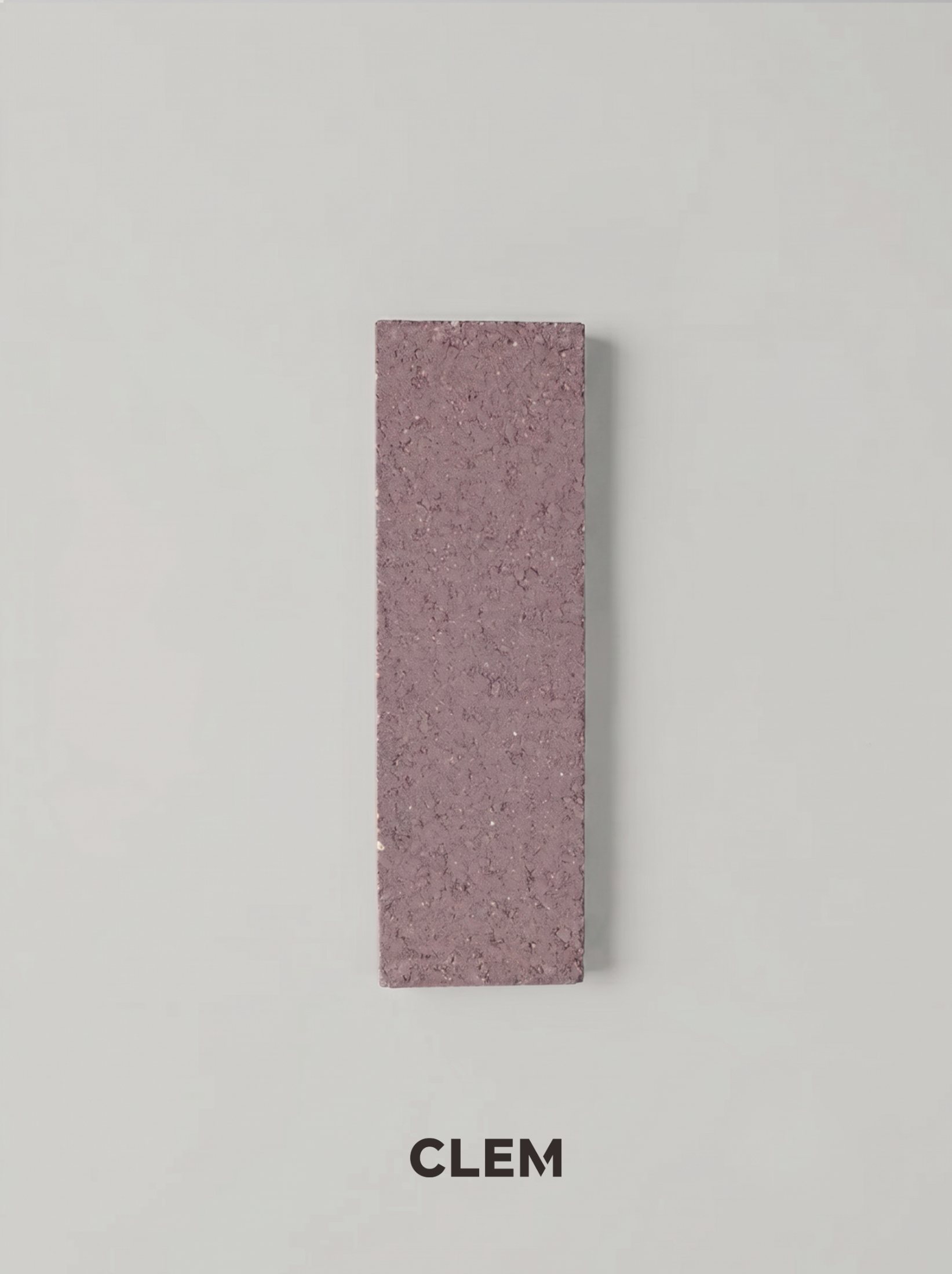 C06 Dusty Mauve recycled tile detail by CLEM Stone Tiles
