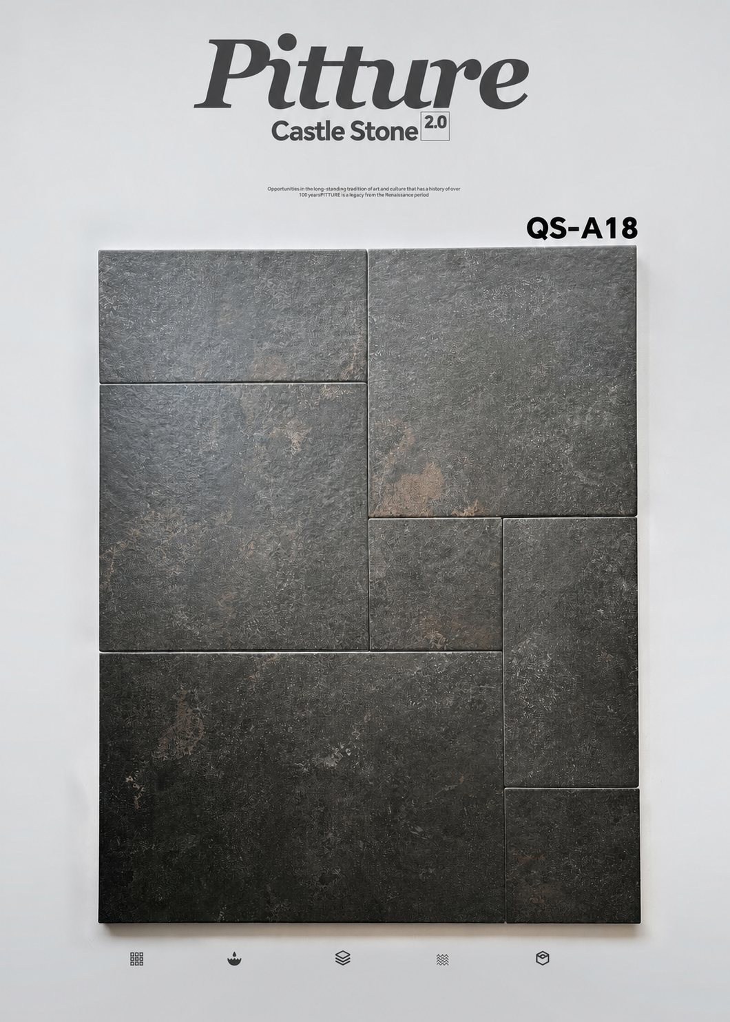 QS-A18 Castle Stone Brick Matt by CLEM Stone Tiles