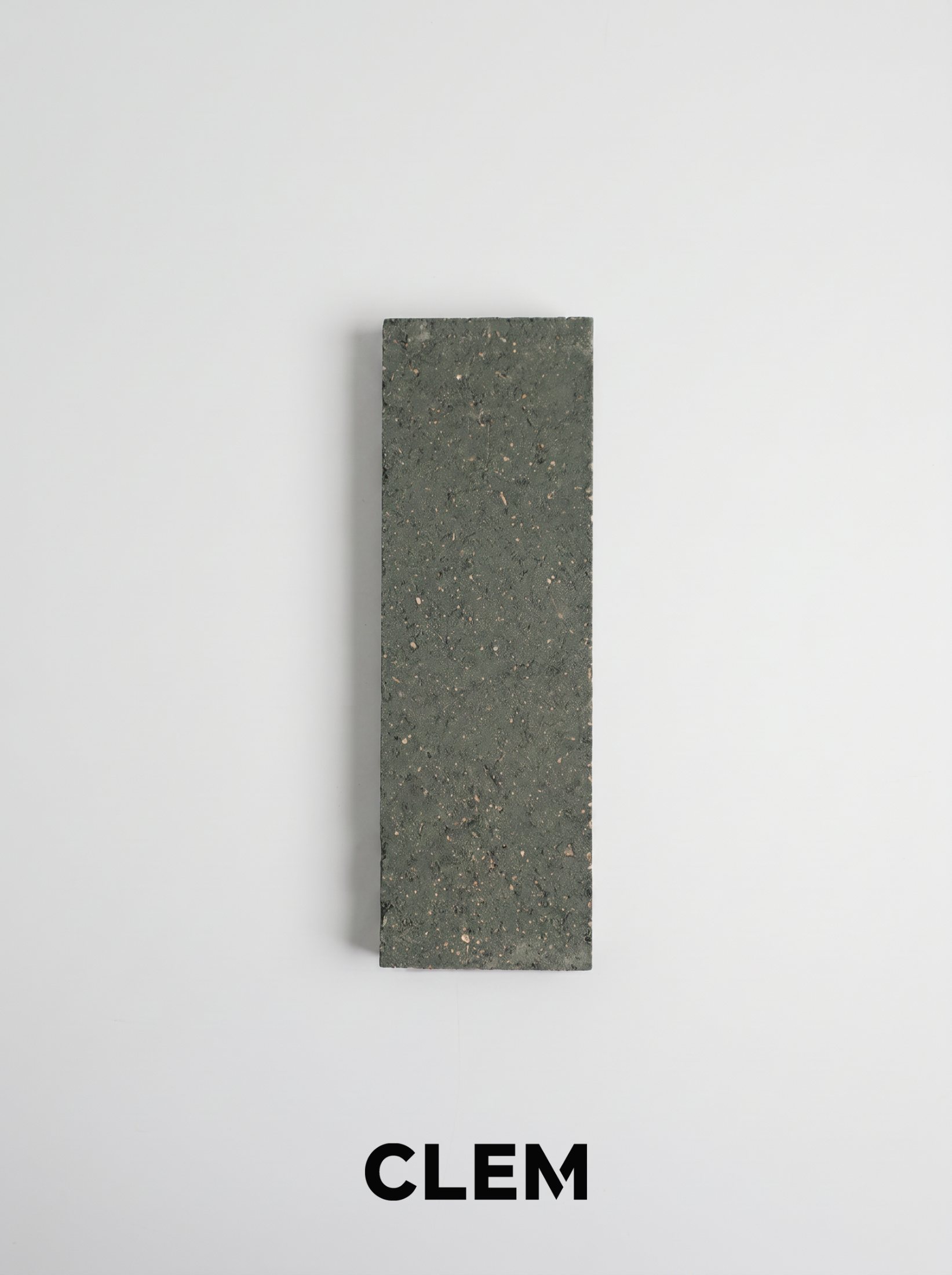 C17 Graphite Sage Straight-Edge Finish by CLEM Stone Tiles