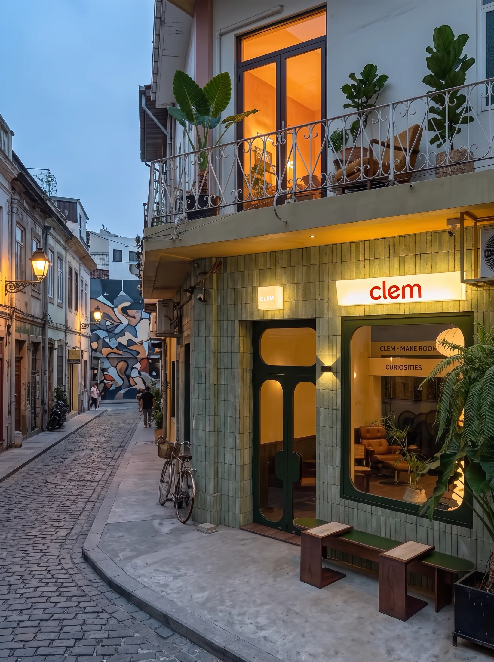 CLEM project image from the Green Tile Retail Facade recycled stone tile project gallery by CLEM Stone Tiles