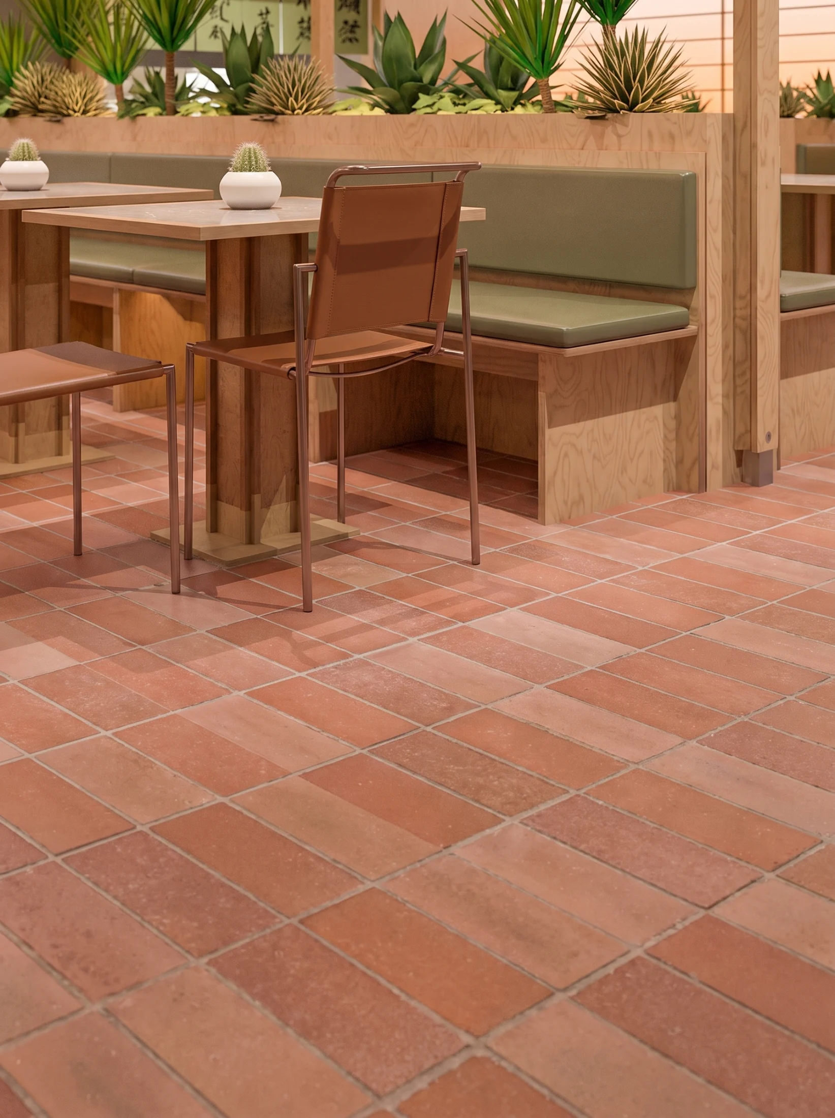CLEM project image from the Terracotta Glow recycled stone tile project gallery by CLEM Stone Tiles