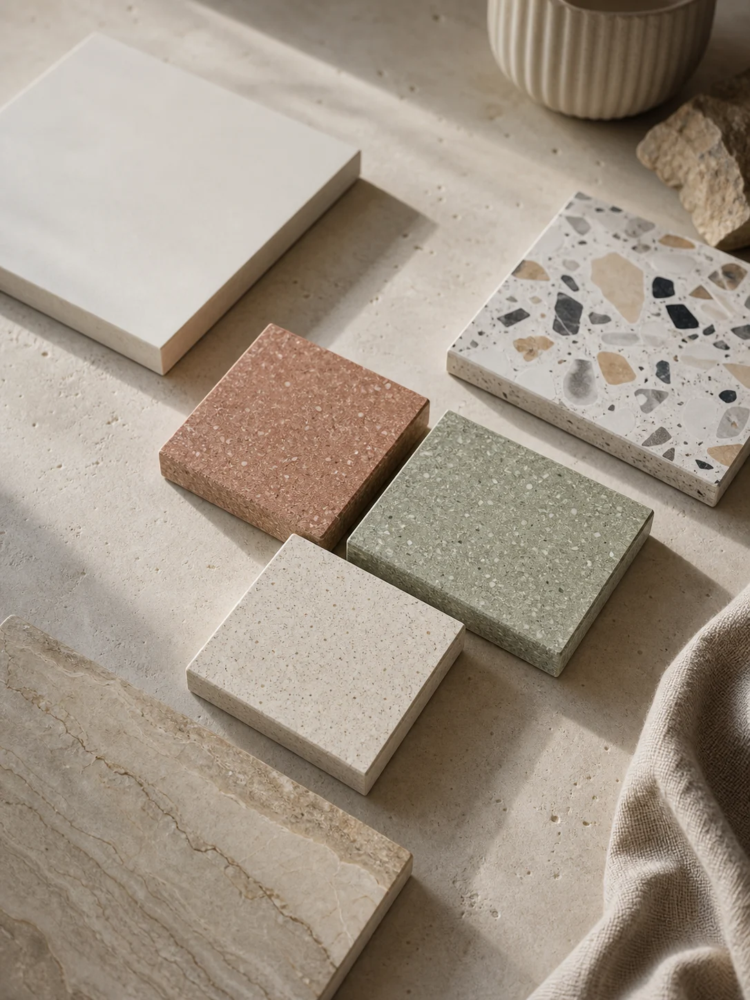 Recycled Mineral Tile vs Ceramic, Terrazzo and Natural Stone supporting image 1
