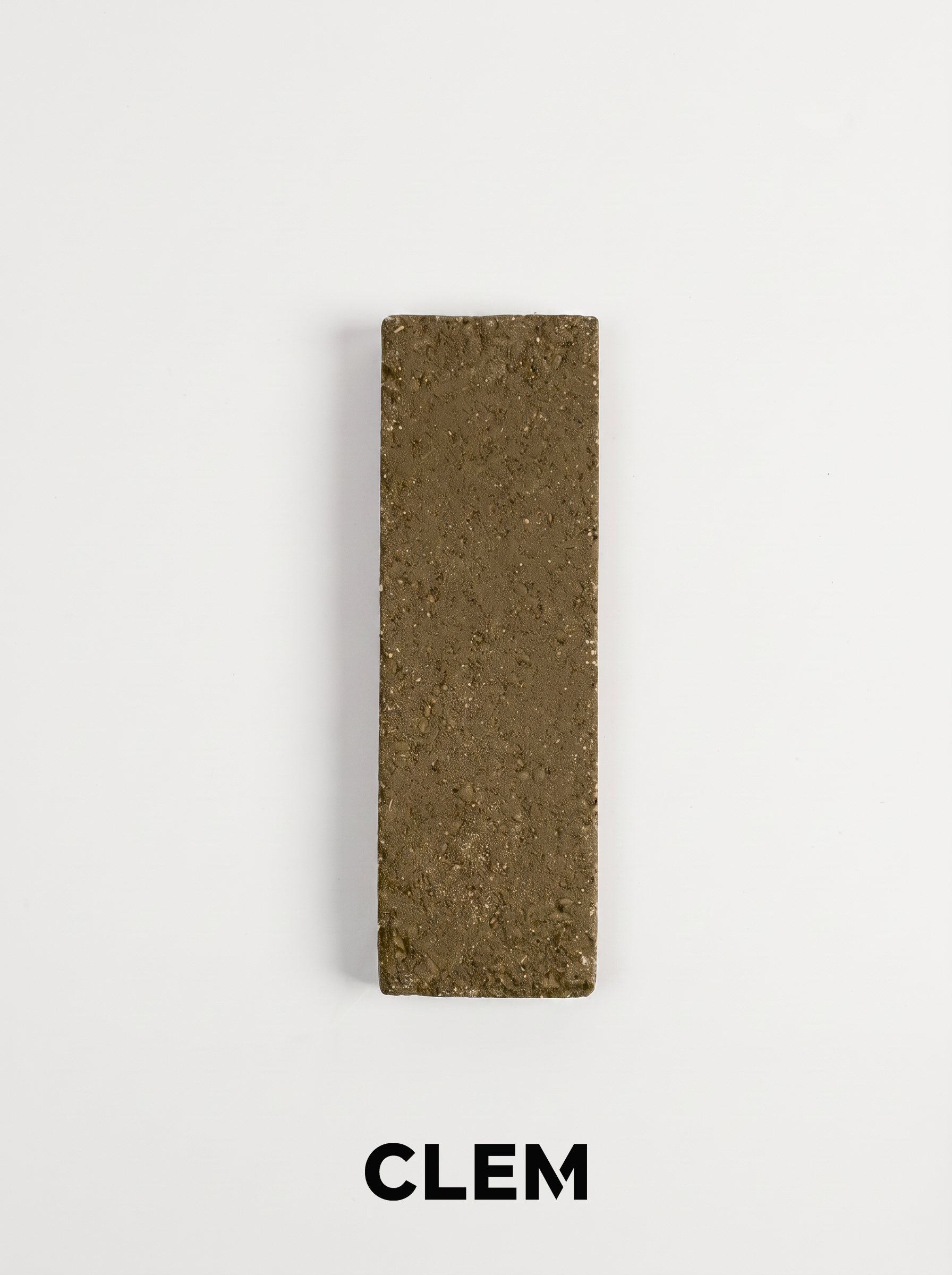 C10 Olive Brown recycled tile detail by CLEM Stone Tiles
