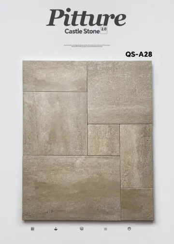 QS-A28 Sand Dune Beige recycled mineral tile surface close-up