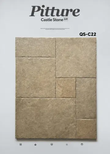 QS-C22 Light Mocha Beige recycled mineral tile surface close-up